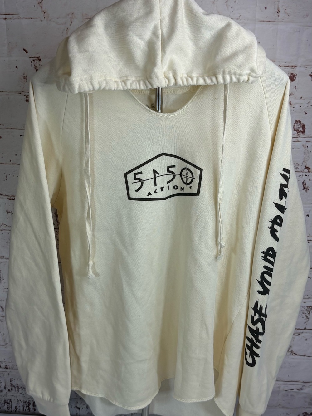 Women's Cream Graphic Hoodie